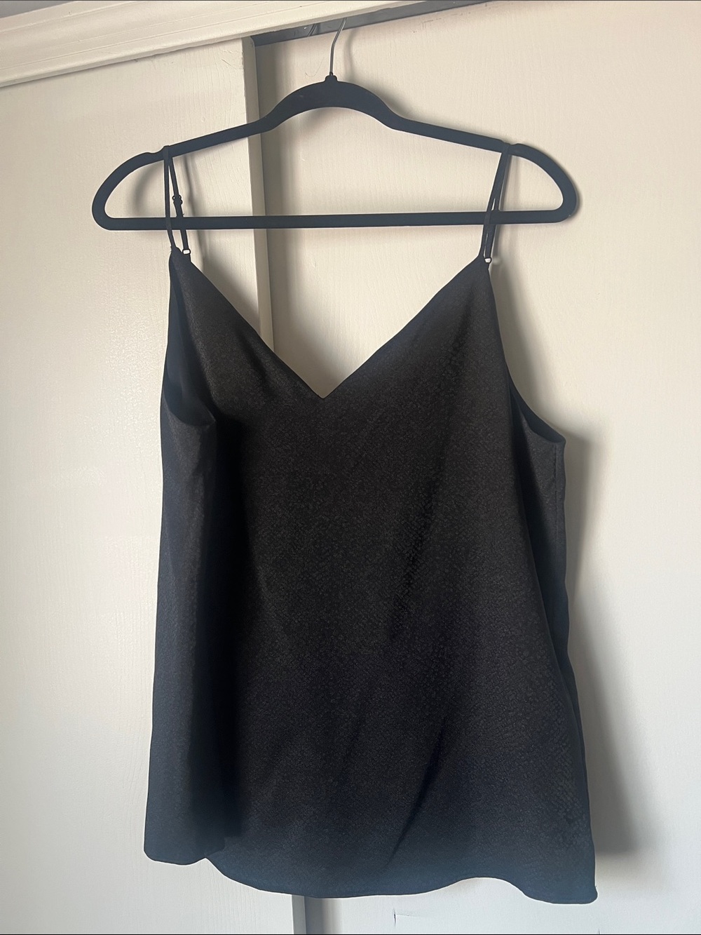 Calvin Klein Black V-Neck Satin Cami